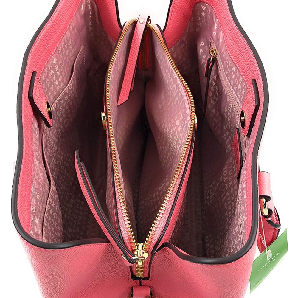 ‼️SALE‼️NWT Kate spade coral Satchel Crossbody - Picture 7 of 8